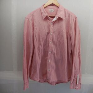 Faherty Mens Size XL Pink‎ Cotton Button Up Long Sleeve Shirt EUC Work Outdoors